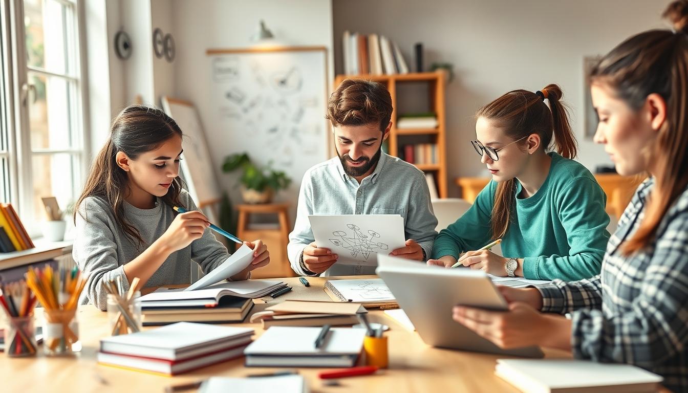 Modern university campus for students